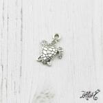  Tibeti ezüst teknős fityegő, medál