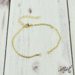  Orvosi fém arany, szerelhető karkötő alap