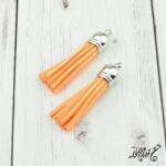  Velúr hatású bojt (6 cm) - narancsos-barackszín