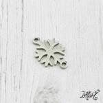  Orvosi fém összekötő medál - hópehely