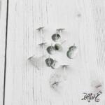  Orvosi fém ragasztható bedugós fülbevaló alap (8mm)