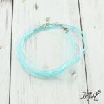  Organza nyaklánc alap - halvány türkiz