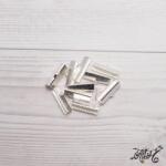  Szalagvég ezüst, 20x8mm (darabár)