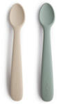 Mushie Szilikon babakanál szett - homok- világos türkiz
