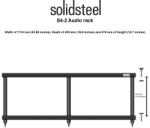 Solidsteel Rack Audio-Video Solidsteel S4-2 Alb (S4-2 Alb)