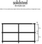Solidsteel Rack Audio-Video Solidsteel S4-3 Negru (S4-3 Negru)