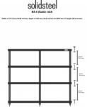 Solidsteel Rack Audio-Video Solidsteel S4-4 Alb (S4-4 Alb)
