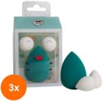 Pokhara Set 3 x 3 Bureti pentru Make-Up Pokhara, Broscuta (ROC-3xMAG1017489TS)