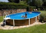 Aqua Medence fémpalástos Azuro pool homokszűrővel Fa mintás (184123)
