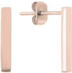 Troli Stílusos rózsaszín aranyozott minimalista fülbevalók