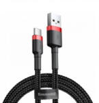 Baseus Cafule USB-USB-C töltőkábel 3A, 0.5m fekete-piros (CATKLF-D91)