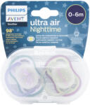 Philips Avent ultra air éjszakai cumi 0 - 6 hó lányos 2 db