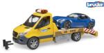 BRUDER Vontató MB Sprinter sportkocsival (02675)