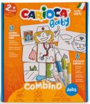 CARIOCA Творчески комплект Carioca Baby - Пъзел за оцветяване, 8 маркера (942894) - ozone