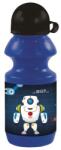 DERFORM Robotos műanyag kulacs kupakkal - Kék (BKRO11)