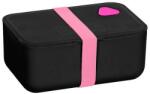 PASO BeUniq műanyag uzsonnás doboz - Pink-fekete (BU23-3033F)