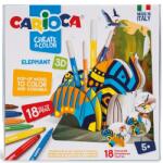 CARIOCA Творчески комплект Carioca Направи и оцвети - Слон, 3D (942902)