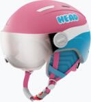 HEAD Gyerek sísisak HEAD Maja Visor pink/blue/silver red