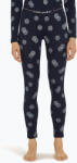 icebreaker női termónadrág Merino 260 Vertex Fall Flakes midnight navy/ snow/j