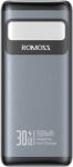 ROMOSS PMT30 Powerbank USB-A + USB-C, 30000 mAh, 30 W, Fekete
