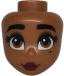 LEGO® Alkatrészek (Pick a Brick) Vöröses barna friends fej, barna szemekkel 6476319 (6476319)