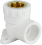 SupraTherm Cot PPR, cu flansa, alb, FI-FI, 20 mm x 1/2 (25006702)