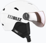 Bliz Ски каска Bliz Strike Visor matte white/ orange silver mirror