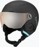 Bollé Детска ски каска Bollé Quiz Visor Jr black/blue matt/orange gun