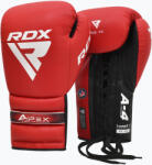 RDX Mănuși de box RDX Apex Lace Up Training Sparring Boxing red