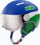 HEAD Детска ски каска HEAD Mojo Visor Jr. blue/green/silver red