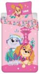  Lenjerie de pat pentru copii din microfibra PAW PATROL Skye & Everest roz Dimensiune lenjerie de pat: 70 x 90 cm | 140 x 200 cm Lenjerie de pat