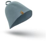 SaunHat szauna sapka, 100% juhgyapjúból, varrásmentes, pasztell kék