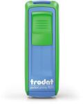 Trodat Bélyegző, TRODAT "Pocket Printy 9511", zöld-kék ház, fekete párnával (IT9511ZK) - tintasziget