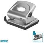 Rapid Lyukasztó, kétlyukú, 25 lap, fém, RAPID "FMC25", ezüstmetál (E21835502) - tintasziget