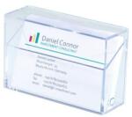 Sigel Névjegytartó doboz, műanyag, 100 db-os, SIGEL, víztiszta (SVA110) - tintasziget