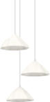 OSRAM Decor Lotus Leaf beltéri mennyezeti/függesztett lámpatest fehér színben, 3db E14 foglalattal, IP20 védettséggel, 3 év garanciával, 220-240V ( 4058075837645 ) (4058075837645)