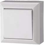 GAO BUSINESS LINE F. SZ. nyomókapcsoló, falon kívüli, fehér, komplett, 10A, 250V, 60Hz, IP20 fehér, 230V (0323H)