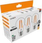 Avide LED Filament Globe 3.8W E27 NW 4000K Super High Lumen 3db/csomag (ABLFG27NW-3-8W-3P) - szerek