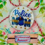 Gravolo Martisor personalizat insigna pentru mama politista (C1149)