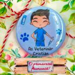 Gravolo Martisor Personalizat Insigna Asistent veterinar (C1437)