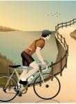 Vissevasse poszter Cycling The Hulls 50x70 cm - többszínű Univerzális méret