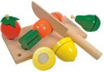 Woodyland Set de joaca din lemn - Legume si fructe de taiat (90081) Bucatarie copii