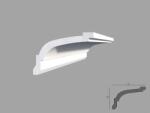 Fabrica De Profile Bagheta de colt / Cornisa de interior BC33 dimensiuni 80x120x2000mm (BC33)