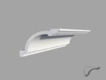 Fabrica De Profile Bagheta de colt / Cornisa de interior BC31 dimensiuni 125x155x2000mm (BC31)