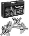 Gorilla Sports Kézisúlyzó szett MOVIT króm 2x10 kg 10-20 KG szürke