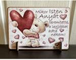  Kis fa tábla - Mikor isten Anyát - Ajándék Anyának - Anyák napi ajándék (TFT066)