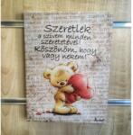  Falikép-Szeretlek a szívem - Szerelmes ajándékok - Valentin napi ajándékok (KK032)