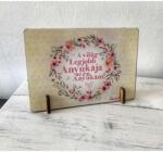  Kis fa tábla - A világ legjobb anyukája - Ajándék Anyának - Anyák napi ajándék (TFT040)