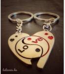  Páros kulcstartó - Love felirat - Szerelmes ajándékok - Páros ajándékok (5108)
