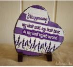  Szív alakú kőtábla levendulás - Ajándék Nagymamának - Anyák napi ajándék (143428N)